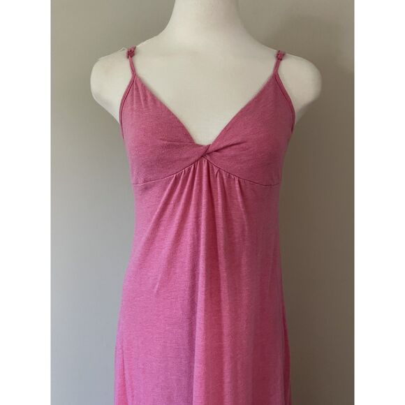 Womens Long Pink Maxi T-Shirt Halter Dress by Xhilaration sz Small - Picture 3 of 7